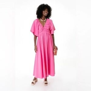 NEW Pomander Place Viviana  Pink Maxi Dress Size XS